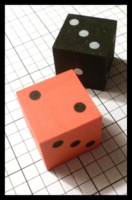 Dice : Dice - 6D - Red and Black Foam - Oct 2012 KC